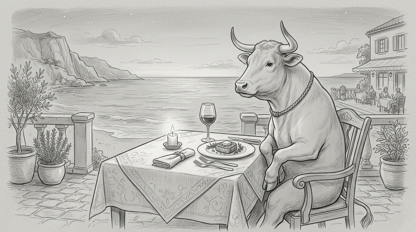 Býk a gastronomický luxus: dovolená, kde nic netlačí